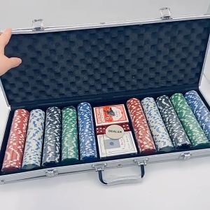 200PCS 500PCS Poker Chips Set Aluminum Case Box Playing Card Chip Casino Token Texas Holdem Premium Poker Game Set