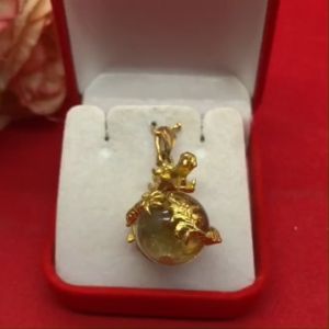 จี้ทองเหลืองมังกรคาบแก้ว ขนาด 2x2.2cm งานดิบทองเหลือง ยังไม่ได้ชุบ ทองเหลืองโบราณ รูปถ่ายจากสินค้าจริง พร้อมส่ง