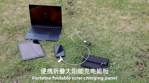 Monocrystalline Silicon Solar Charging Panel Voltage Stabilized Outdoor Power Supply Portable Folding Mobile Phone Power Bank Fast Charging Photovoltaic Cell