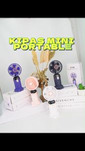 Kipas Angin Mini USD Genggam mudah di bawa kemana saja / Kipas Angin Mini portable 25watt Digital warna Navy pink putih dan Biru