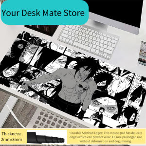 Bandai | Mousepad Laptop Mouse Pad Office Accessories PC Keyboard Pad Rubber Cup Mat Soft Naruto Madara Uchiha Mouse Mat Large Desk Mat