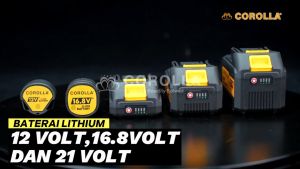 Corolla Baterai Litium Li-ion Batteries Aksesori For Lithium Impact Wrench / Cordless Drill / Blower cordless