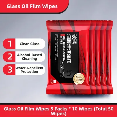 TANGJIXIONG | Quick Oil & Stain Removal Car Windshield Cleaning Wet Wipes