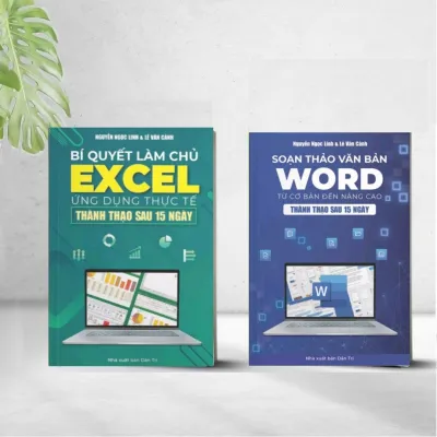Combo 2 Cuốn Bí Quyết Làm Chủ Excel Ứng Dụng Thực Tế và Soạn Thảo Văn Bản Word Từ Cơ Bản Đến Nâng Cao