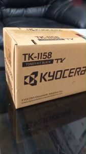 Kyocera Genuine TK-1158 Black Toner Approx. 3000 pages each with 5% A4 coverage For: Kyocera Ecosys P2235dn