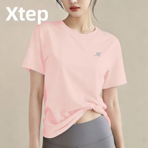 XTEP | Áo Thun Thể Thao Nhanh Khô Giảm Cân cho Chạy Bộ Yoga