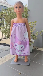 กระโจมอก ผ้าขนหนู เด็กเล็ก 1-3 ขวบ ลายการ์ตูน  สำหรับสูงไม่เกิน 95 ซม.