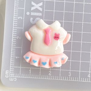 น่ารักสีชมพูการ์ตูนเรซิ่นอุปกรณ์เสริมสําหรับ DIY Hair Ties ถ้วยและรองเท้าน่ารักจี้ตกแต่งสําหรับหญิง