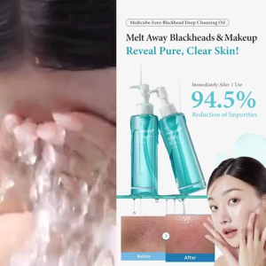 Medicube Zero Pore Blackhead Deep Cleansing Oil 200ml Eucalyptus Oil + Niacinamide 1.5A Dissolve Stubborn Blackheads Whiteheads Melt Waterproof Makeup Deep Unclog Pores Control Sebum For Oily Combination Skin