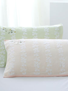 Khăn Đệm Bằng Vải Cotton Mềm Mại Sang Trọng Thêu Hai Chiếc Khăn Đệm Cho Cặp Đôi Sử Dụng Tại Ký Túc Xá Khăn Đệm Bằng Cotton Nguyên Chất