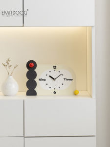EMITDOOG Clock Décoration Décorative Horloge De Mural Style INS Mural Décoration De Maison Décoration De Salon Horloge De TV