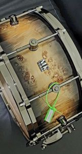 MK PROFESSIONAL PURE MAPA BURL 14X7 SNARE DRUM MADE IN TAIWAN