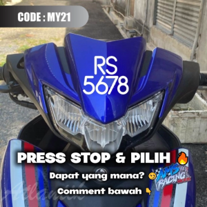 PART 2 Stickers Nombor Plate Number Motor Tampal