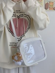 College Style JK Girls Uniform Bag Japanese Ins Soft Kawaii High Aesthetic Value Simple Versatile PU Leather Crossbody Bag