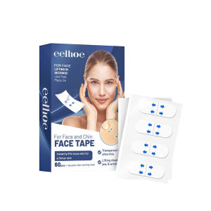 【ซื้อ 1 แถม 1】Eelhoe V-Face เทปปรับปรุงคางสองชั้นมองไม่เห็นโปร่งใสยกกระชับลบริ้วรอยการดูแลผิวหย่อนคล้อย60pcs