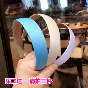 คลิปผมสไตล์เกาหลีสีพื้นสำหรับผู้หญิง คลิปผมสำหรับล้างหน้าแบบอเนกประสงค์ คลิปผมแบบเรียบง่ายสำหรับสวมใส่ไปกลางแจ้ง คลิปผมสไตล์หวาน