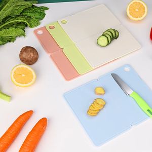Talenan Lipat Portable Multifungsi Bahan Plastik Tebal Untuk Memotong Sayur Buah Outdoor Travel