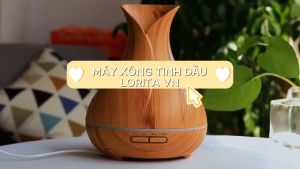 (NHIỀU MẪU)Máy xông tinh dầu phun sương tạo ẩm máy khuếch tán tinh dầu siêu âm LORITA tích hợp Remote