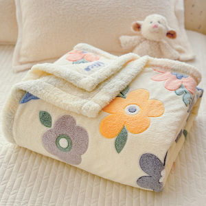 Meiji | Thick Winter Coral Fleece Blanket for Sofa Nap Office