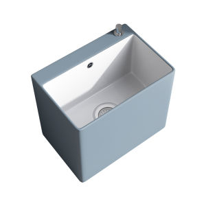 WEILANJINGDIAN | Classic Gray Ceramic Mop Basin