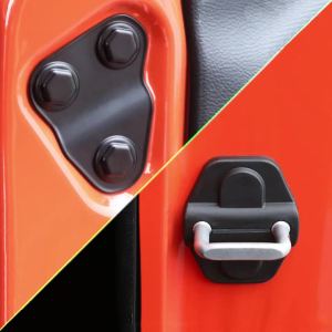 Ốp Che Vít Cửa Nắp Chốt Viền Dây Sưởi Kính Chắn Gió Sau Ốp Trang Trí Nội Thất Màu Đen ABS Cho Xe Jeep Wrangler JL Đời 2018-2024