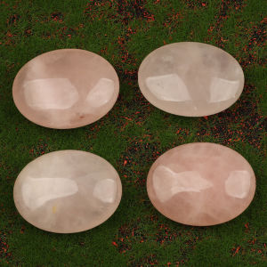 Rose Quartz Soap Stone Energy Crystal Essential Oil SPA Massage Therapy Stone Palm Stone Acupoint Massage Hot compress Stone