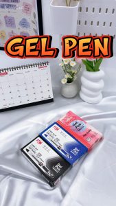 FCI Gel Pen Liquid Gel Pen Fine Line Needle Tip (Black Red and Blue Color Variant) Lightweight and Comfortable Barrel For School and Office Use