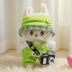 Bộ Quần Áo Búp Bê Cotton Labubu Màu Xanh Lá Cây 17cm Bộ Đồ Chơi Búp Bê Dễ Thương Cho Bé Trai Và Bé Gái