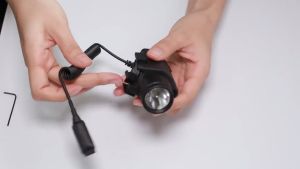 Original Red Dot Laser Sight LED Flashlight USB Rechargeable Work Lights with 20mm Mount with Battery