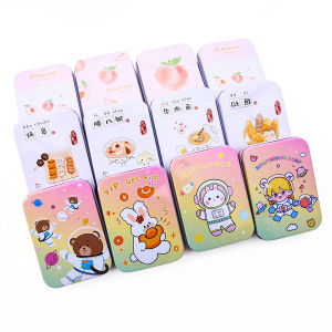 Nhỏ lưu trữ hộp mini dễ thương Kawaii phim hoạt hình hộp kim loại thiếc trường hợp lưu trữ nhà tổ chức cho đồ trang sức trẻ em Đồ chơi Quà tặng Nhà cung cấp