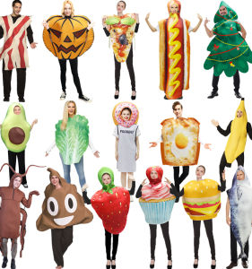 Trang Phục Hóa Trang Halloween Sáng Tạo Cho Người Lớn Trang Phục Sân Khấu Bánh Kem Dâu Tây Hot Dog Creepy Crawly Trang Phục Hóa Trang