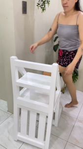 dual purpose ladder convertible to chair plant stand step stool solid wood ladder chair  assembled already ladder chair made from solid wood