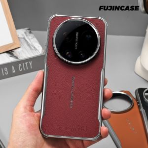 MAKE | Leather Grain Premium Slim Heat Dissipation Phone Case with Corner Air Cushion Protection