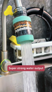 AIODIY Faucet filter Pressurization Water Save Anti Splash household tap water purifier kitchen water purifier faucet filter splash proof device universal