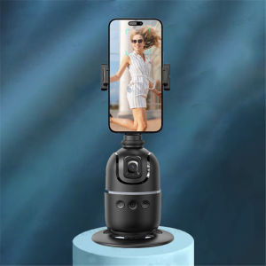 Roreta Stabilizer 360°Auto Face Tracking AI Gimbal All-in-one Desktop Phone Holder Tripod For Smartphone Video Vlog Live