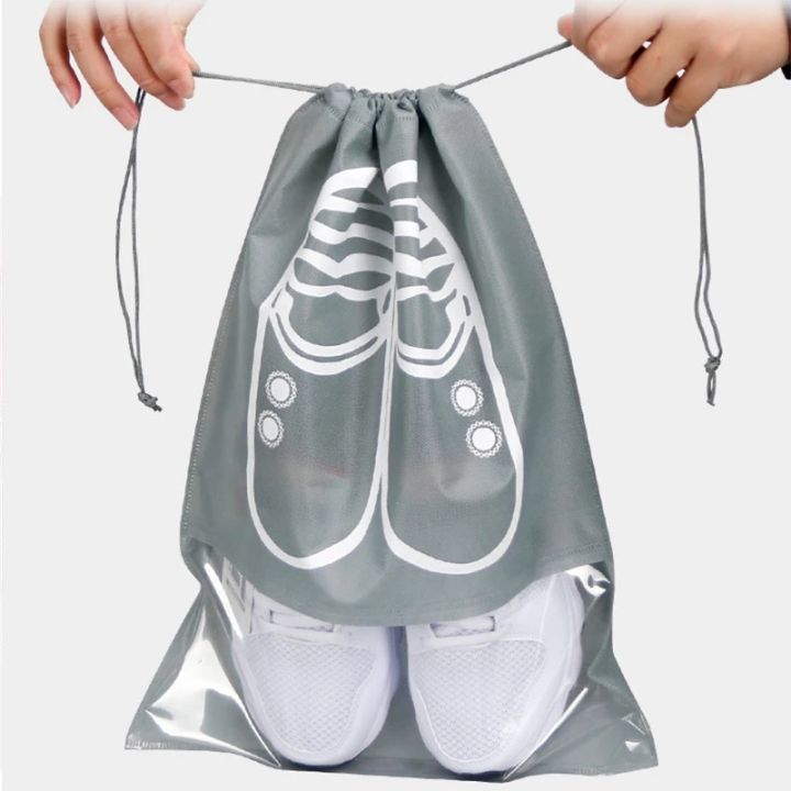 Shoes Storage Bag Closet Organizer Non-woven Travel Portable Bag Waterproof  Pocket Clothing Classified Hanging Bag Lazada PH