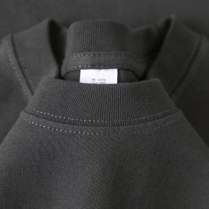 Retro Brown 300G Heavy Weight Pure Cotton Summer Short Sleeve T-Shirt Pure Color Casual Versatile Loose T-shirt Top Men