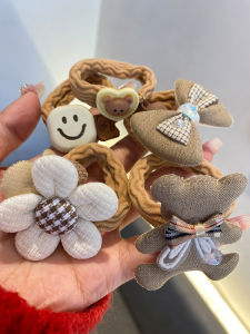 ยางรัดผมผีเสื้อสุดน่ารักสำหรับเด็กผู้หญิง ไม่ทำลายผม หมวกผ้าสำหรับผูกผมหางม้า รัดผมแบบใหม่ที่ไม่ทำลายผม รัดผมผ้าฝ้ายสำหรับเด็กผู้หญิง