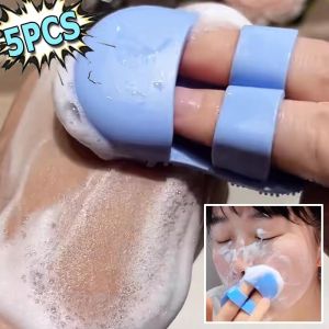 Mini Finger Silicone Facial Cleansing Brush Scrub Exfoliating Massage Brush Skin Care Portable Face Deep Cleaning Skin Care Tool