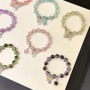 MallMainan-K188 Gelang Manik Manik Aesthetic Crystal Beads Bracelet / Gelang Kupu Wanita Korea Hand