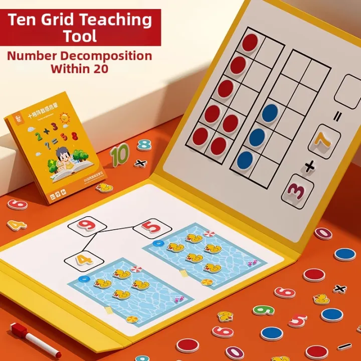 Addition Subtraction Operations Early Math Learning Educational Board ...