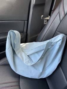 Yi Mengling Same Style Bag Female 2024 New Arrival Ins Style Tie-Dyed Nylon Canvas Bag Large Capacity Shoulder Dumpling Bag