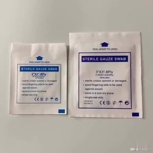 Gauze Pads Wound Dressing Care Swabs Cotton Supplies Bulk Products Rolls Wounds Sterile 5X5 Disposable Wrap Stretch Free Latex
