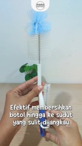 PIGEON 2in1 Bottle & Nipple Brush Besar / Baby Bottle Nipple Brush Sikat Pembersih Botol Dot Bayi