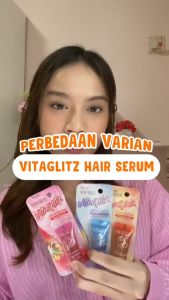 MAKARIZO Vitaglitz Hair Serum 8ml Vitaglizt Vitamin Rambut Warna Color Rusak Kering Catok Royal Aloe