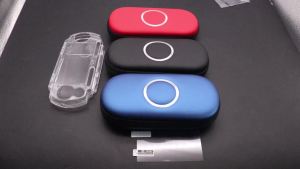 1Set Transparent Crystal Case & Hard EVA Protective Travel Storage Bag & Protector Film For PSP2000 PSP3000 Game Console
