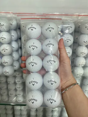 (combo 10 quả) Bóng Golf Callaway trắng độ mới 98%