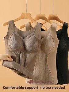 ZISU | Padded & Fleece Thickened Womens Thermal Vest Winter Underwear