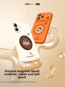 Anti-Fall Magnetic Phone Case Liquid Silicone