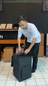 Tas softcase cajon kahon kajon drum box ukuran jumbo standart